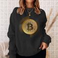 Bitcoin To The Moon And Back、ビットコイン暗号通貨グラフィック スウェットシャツ 彼女への贈り物