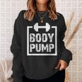 Body Pump Fitness Motivation ボディビルディングジムシャツ スウェットシャツ 彼女への贈り物