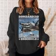 Bombardiro Crocodilo イタリアンブレインロットミーム スウェットシャツ 彼女への贈り物