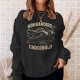 Bombardiro Crocodilo イタリアンブレインロットミーム スウェットシャツ 彼女への贈り物