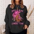 Boots And Bling It's A Cowgirl Thing Western Rodeo Cowgirl Sweatshirt Gifts for Her