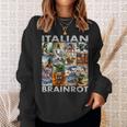 Brainrot Meme イタリアンブレイン 腐敗 イタリアンブレイン スウェットシャツ 彼女への贈り物