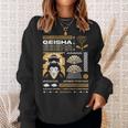 Camisa Japonesa Geisha Asiática Camisa de entrenamiento Regalos para ella