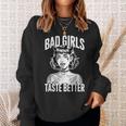 Chicas Malasaben Mejor Tatuaje Chica Diablo Camisa de entrenamiento Regalos para ella