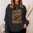 Cigars Are My Therapy Weekend Forecast Bourbonアパレル スウェットシャツ 彼女への贈り物