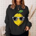 Cool Lemon Fruit Sunglasses Summer Citrus Vibes Sweatshirt Gifts for Her