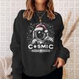 Cosmic Christmas Adventure ヴィンテージ宇宙飛行士サンタスペース スウェットシャツ 彼女への贈り物