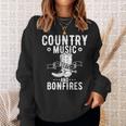 Country Music And Bonfire ウエスタンカントリーラインダンスブーツ スウェットシャツ 彼女への贈り物