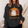 The Cove Beach Cape May New Jersey ビンテージ サンセット レトロ 太陽 スウェットシャツ 彼女への贈り物