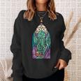 Cthulhu Iglesiaidrieras Cósmico Horror Divertido Monstruo Camisa de entrenamiento Regalos para ella