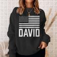 David Nombre Forename Cumpleaños Personalizado Estados Unidos Camisa de entrenamiento Regalos para ella