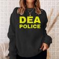 Dea Police Drug Enforcement Administration フロントとバック スウェットシャツ 彼女への贈り物
