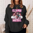 Death Metal Grim Reaper ピンクユニコーン ファニーヘビーメタル スウェットシャツ 彼女への贈り物