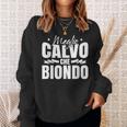 Divertente Papà Calvo Meglio Calvo Che Biondo Felpa Regalos para ella