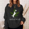 Dog And Weed ファニーマリファナtシャツ スウェットシャツ 彼女への贈り物
