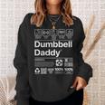 Dumbbell Daddy And Dad Gym Workout Father Sweatshirt Gifts for Her