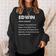 Edwin 名前 長袖tシャツ スウェットシャツ 彼女への贈り物