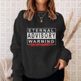 Eternal Advisory Warning Jesus Lives Cool Christmas スウェットシャツ 彼女への贈り物