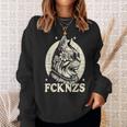 Fck Nzs かわいい猫 スウェットシャツ 彼女への贈り物