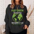Flat Earthociety Flat Earther Conspiracy Theory スウェットシャツ 彼女への贈り物