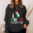 Free Palestine パレスチナ国旗 フリーガザtシャツ スウェットシャツ 彼女への贈り物