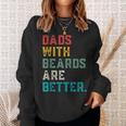 Fathers Day Dad Jokes Daddy Humor Dads With Beard Papa Sweatshirt Gifts for Her