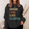 Italian First Name Giordano スウェットシャツ 彼女への贈り物