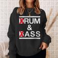 Rum And Ass Lovers Drum & Bass パロディ 皮肉なスローガン スウェットシャツ 彼女への贈り物