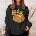 Give Me ハワイアンピザ パイナップル ピザ愛好家 ハワイアンピザ スウェットシャツ 彼女への贈り物