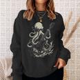 Guitar Player Octopus Heavy Metal Head Guitarist Sweatshirt Gifts for Her