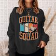 Guitarquad マッチング レトロ ヴィンテージスタイル ギターバンド スウェットシャツ 彼女への贈り物