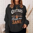 Guitars Keep Meane Pun Guitarists アコースティックギター スウェットシャツ 彼女への贈り物