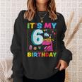 It's My 6Th Birthday Happy 6Ix Year T-Rex 恐竜 面白い スウェットシャツ 彼女への贈り物