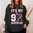 It's My 9Th Birthday 男の子 アイスホッケー ダビング 9歳 スウェットシャツ 彼女への贈り物