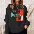 Jazz Music Player スイング バンド レトロ ヴィンテージ 70年代 スウェットシャツ 彼女への贈り物