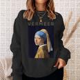 Johannesermeer アーティスト向け 真珠のイヤリングを持つ少女 スウェットシャツ 彼女への贈り物