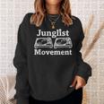 Junglist Movement ジャングルドラムとバスミュージックデザイン スウェットシャツ 彼女への贈り物
