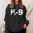 K9 ジャーマンシェパード ロゴデザイン K-9 退役軍人の日 スウェットシャツ 彼女への贈り物