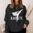 Karate Kick 空手キック松濤館、剛柔和道上地糸東極真流 スウェットシャツ 彼女への贈り物