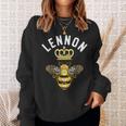 Lennon Name Lennon 誕生日プレゼント 女王冠 蜂 レノン スウェットシャツ 彼女への贈り物