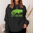 Linux Opensuse ラバーtシャツ タグライン&ロゴ オープンソースos スウェットシャツ 彼女への贈り物