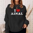 I Love Ainal 私は愛する Ainal スウェットシャツ 彼女への贈り物