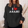 I Love Asahi 私は愛する Asahi スウェットシャツ 彼女への贈り物