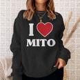 I Love Mito、ハートのある日本の都市 スウェットシャツ 彼女への贈り物