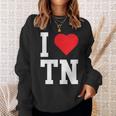 I Love Tennessee Tn Throwback Classic スウェットシャツ 彼女への贈り物