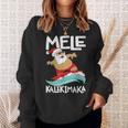 Mele Kalikimaka ハワイアン クリスマス ハワイ サーフィン サンタ スウェットシャツ 彼女への贈り物