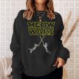 Meow Wars 猫シャツ 猫好きへの面白いギフト スウェットシャツ 彼女への贈り物