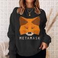 Metamask Fox 安全な暗号財布 Altcoin トークン交換 スウェットシャツ 彼女への贈り物