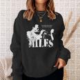 Miles Jazz Wisdom トランペットミュージシャン 1色 スウェットシャツ 彼女への贈り物