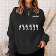 Nasa宇宙飛行士ダンシングワームロゴ スウェットシャツ 彼女への贈り物